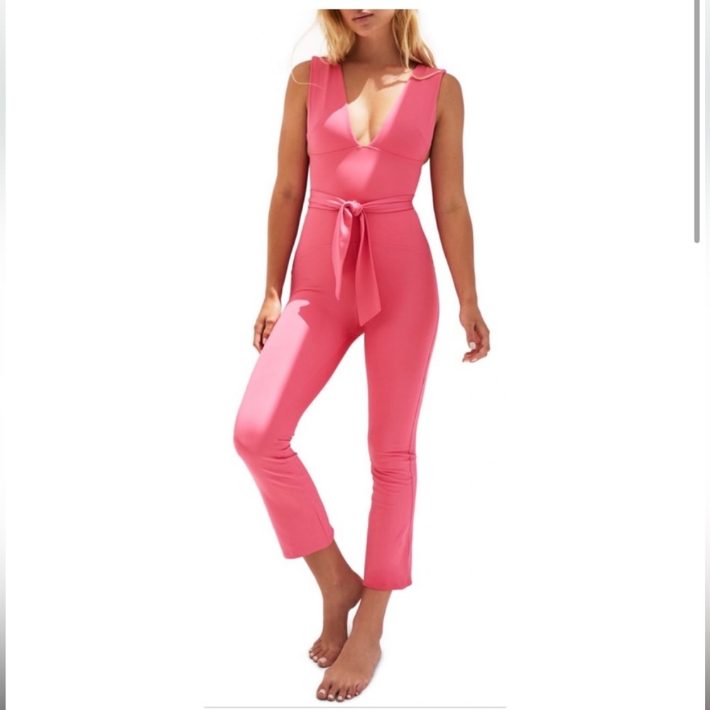 Free People Movement After Hours Jumpsuit Pink